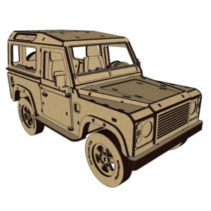 Land Rover Defender 90 Soft Top - Carroceria em Madeira