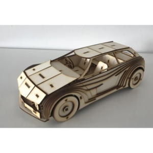 Miniatura Hatch Esportivo Clássico - Mdf - Puzzle 3d