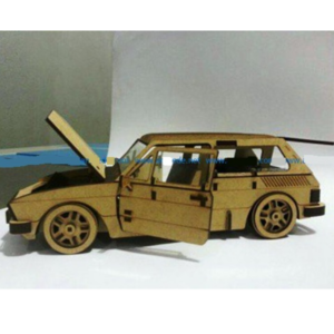 Miniatura Volkswagen Brasília - Mdf - Puzzle 3d